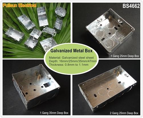 1 Gang Steel Outlet Box 1 Gang Steel Outlet Box
